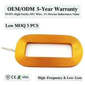 High Current Variable Inductors SMD Air Coil with Ultra low DCR for High power Inverters EV Charging