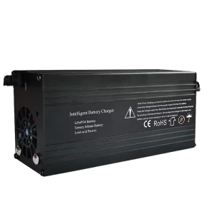 High Efficiency 50A Portable Battery Charger 220 240V AC 12V 24V DC Aluminum Housing Vehicle