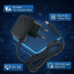 High Efficiency 5V 2A Power Adapter EU Plug Input 100-240V 5V 2000A Switching Power Supply 10W AC DC Power Adapter