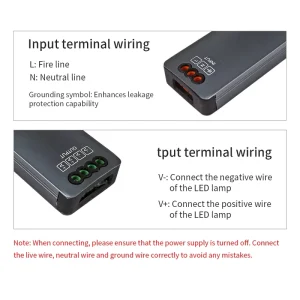 High Efficiency Mini Power Supply Constant Voltage Long Lifespan LED Driver for LED Lighting Flood Light IP44 Rated Aluminum