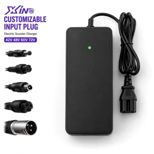 High End 72V 2A Scooter Charger 168W CE Certified Lithium ion Lead acid 93% Efficiency Premium Electric Mobility Global LED