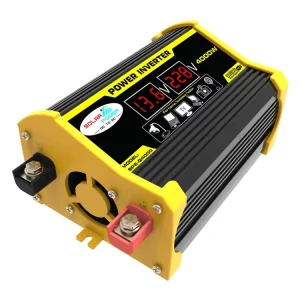 High Power 4000W Car Inverter 12V DC to 220V AC Modified Sine Wave Legend II Black