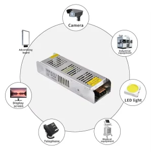 High Power 400W LED Strip Switching Power Supply 12V 24V Single Output 1 6A 10A for Smart Home & CCTV