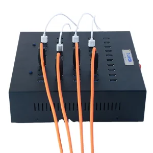 High-Power 50-Port USB Charger QC3.0 5V/2.4A Fireproof Industrial Charger for Mobile Phones, Laptops, Smart Watches EU Plug Home Studio