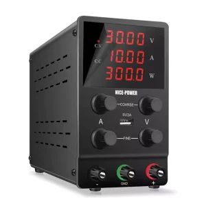 High Precision 4 Digits LED Display 30V 10A Adjustable Switching Regulated DC Bench Linear Power Supply with 5V 2A USB Port