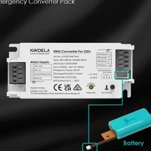 High Quality 1W 2W 3W LED Emergency Power Pack Dual Mode Self Test LiFePO4 Battery for Spotlight Wall Light Panel Light CB CE