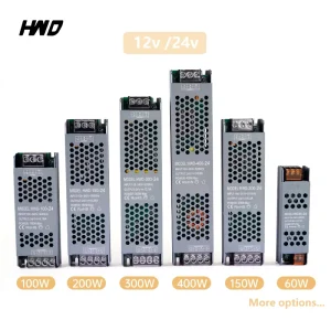 High Quality Constant Voltage Transformer Rated LED Driver AC100 240V to DC 12V 24V 60W 100W 150W 200W 300W 400W Power Supply