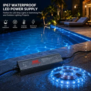 High Quality LED Waterproof Aluminum Driver 24V 100W IP67 SMPS Single Output Industrial Power Supply for LED Lighting Projects