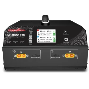 High Quality Lithium Battery Charger UP4000 14S 4000W 40A Dual Channels Fast Balance Charger Half an Hour Fully Charged Charger