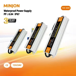 High Quality Single Output Constant Voltage Transformer LED Driver AC 176-264V DC 12V 60W-400W Industrial IP67 94%