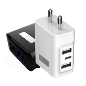 High-Speed Quick Charger, 3 USB Ports, EU/AU/UK/US Standard Wall Charger for Mobile Devices