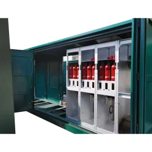 High Voltage 12kV 35kV Electrical Power Distribution Cabinet Fully Insulated Fully Sealed Solid Cabinet Ring Main Unit IP67