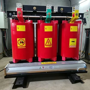 High Voltage Dry Type Three Phase Power Transformers 30kva-2500kva High Efficiency Safe Fire Prevention 10kV Resin Insulation
