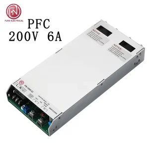 High power switching power supply manufacturer 1200W 200V 6A wide voltage input with PFC constant voltage constant current