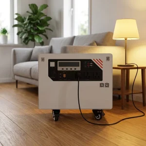 Home Solar Power Station with Solar Panels for Barbecue and Camping