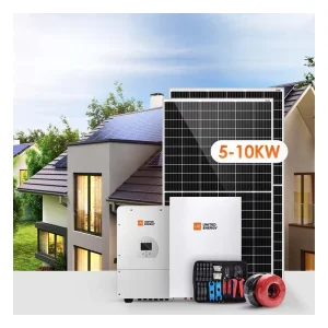 Home Solar System 5-10KW with Lithium Ion Battery Hybrid Off-Grid MPPT Controller 110-220V