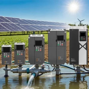 Hybrid AC DC Solar Pump VFD Inverter MPPT Vector Control 0.75kW-185kW 1/3 Phase Frequency Converter for Agricultural Irrigation