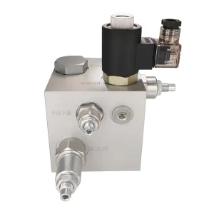 Hydraulic Valve Block Hydraulic Manifold Solenoid Valve Bleed Structure Double Block Lubricate Parts