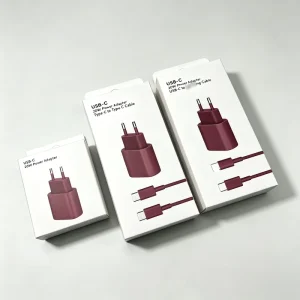 IDEAL Factory PD20W Charger for iPhone 17 18 Pro Max for Samsung Fast Charging Adapter and Data Cable Set Euro Standard Charger