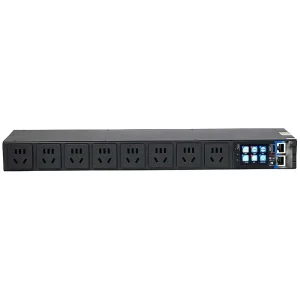 IP PDU Branch Monitoring Control 8 Ports 10A New National Standard 220V IPv4 SNMP HTTPS Rack Power Distribution Unit OEM