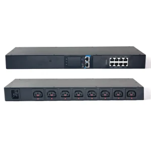 IP PDU Power Distribution Unit 8 C13 Locking Sockets Smart PDU 10A RS485 API MQTT MODBUS SNMP NTP Monitored PDU Ethernet PDU