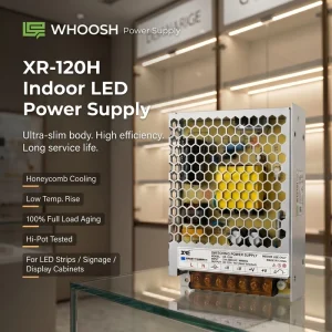IP20 Indoor 120W 12V 24V AC DC Switching Power Supply Single Output for LED Strip Signage Light Box