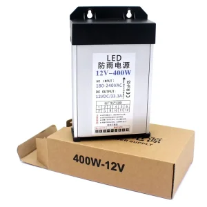 IP65 FY 400 24 Rainproof Outdoor Power Supply Adapter 400W AC DC12V 24V 5A 600W 200W 300W 60W 120W 50A 16A Options 220V 10A