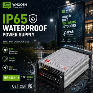 IP65 Rainproof 400W 12V 33.3A LED Power Supply AC DC Switching Driver Constant Voltage Transformer for LED Strip Sign Flood Light