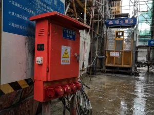 IP66 Waterproof Gray Metal Distribution Box 380V 630A Flat Lock Socket Indoor Construction IEC CE Certified