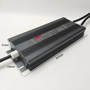 IP67 CV DC12V 600W High PF Single Output Aluminum Industrial Power Supply Unit