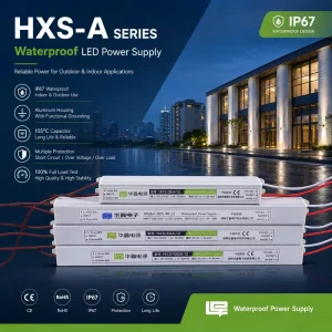 IP67 Waterproof 12V 8.33A 100W LED Power Supply for Outdoor LED Strip Signage Flood Light with US/EU Plug
