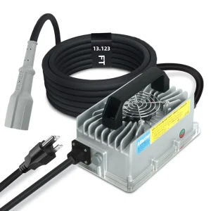 IP67 Waterproof 48V 15Amp Charger for 54.6V 13S Lithium Battery Electric Car Golf Cart Club specific Plug Ez Go Fast Charger