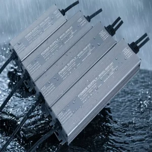 IP67 Waterproof Aluminum Case Outdoor Switching Power Transformer AC 100-260V DC12V/24V Lighting LED Driver
