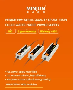 IP67 Waterproof Constant Voltage LED Driver 12V Aluminum Shell Power Supply for Street, Fountain, and Pool Lights