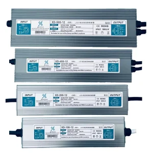 IP67 Waterproof LED Power Supply for LED Lighting Input 110V-265V Dual Output 12V/24V 24-500W 3-Year Warranty