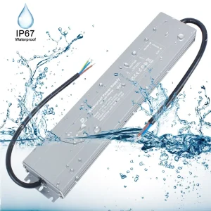 IP67 Waterproof Outdoor Switching Power Supply Transformer AC100V 260V to DC 12V 24V Lighting Driver 60W 200W 400W for LED Strip