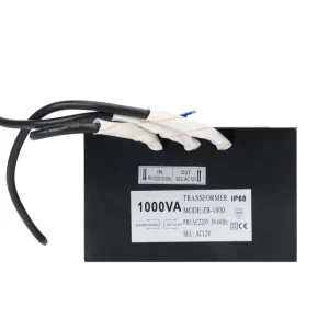 IP68 Waterproof AC220V 1000VA Transformer for Pool and Underwater Lights, Waterproof Power Supply