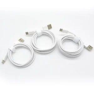 In stock Braided USB A to USB C 5A 6A Fast Charging and Data Transfer Cable for iPhone and IOS Devices