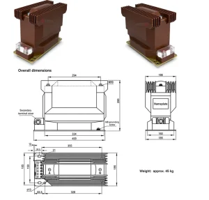 Indoor 12kV Voltage Transformer JDZF9-10GY185 for Switchgear Metering and Protection Applications