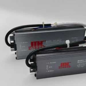 Industrial 200W IP67 Waterproof Power Supply AC190-265V to 12V/24V Single Output Adapter for Outdoor Landscape Lighting