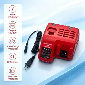 Industrial 72V Lithium Battery Charger with IP54 Dust Proof Rating for Factory Floor Use