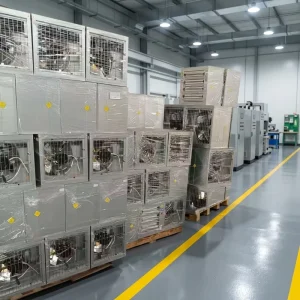Industrial Axial Louver Galvanized Exhaust Fan Wall-mounted Push-Pull Industrial Ventilation Fan for Factories