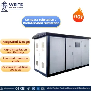 Industrial Grade 35kV 1600A IP54 Prefab Box Transformer Low Maintenance Heavy Industry Power Supply