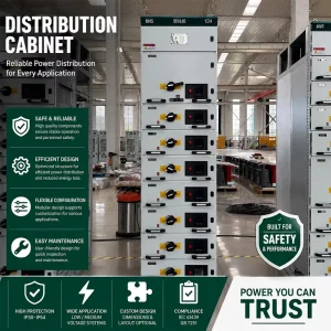 Industrial Grade 400a Low Voltage Switchgear Intelligent Customized Power Distribution Cabinet for Manufacturing