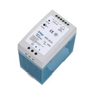 Industrial Single Output MDR-100-24 Rail-Mounted AC-DC Switching Power Supply 100-240VAC Input 12V/4A 100W 86% Efficiency