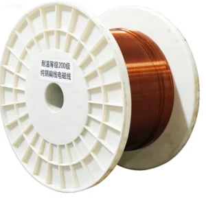 Industrial Solid Rectangular Magnet Wire Custom Voltage Enameled Copper Wire 240C Thermal Class for Transformer