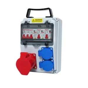 Industrial Waterproof Socket Box, Outdoor Portable Mobile Maintenance Power Supply Box for Construction Sites