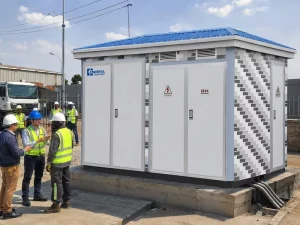 Integrated European Industrial Compact Metal Substation with MV Switchgear and Transformer Compartment for Power Distribution
