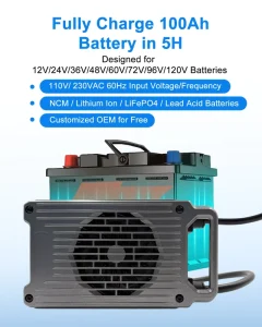 Intelligent 800W 14S 50.4V 58.8V 12A Lithium Battery Charger for Jetboard Electric Water Skateboard