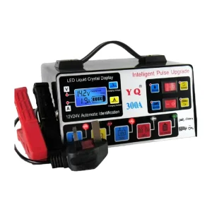 Intelligent Pulse Repair 12V 24V Plug In Battery Charger 12A 8A Automatic Fast Charging Universal Voltage Input 120 200W Output